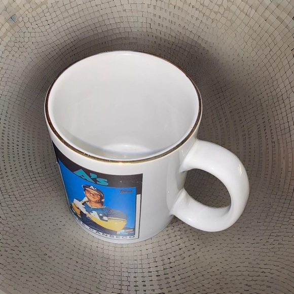 Jose Canseco Topps Rookie Card Sports Nostalgia Coffee Mug/Oakland A’s - Picture 3 of 17